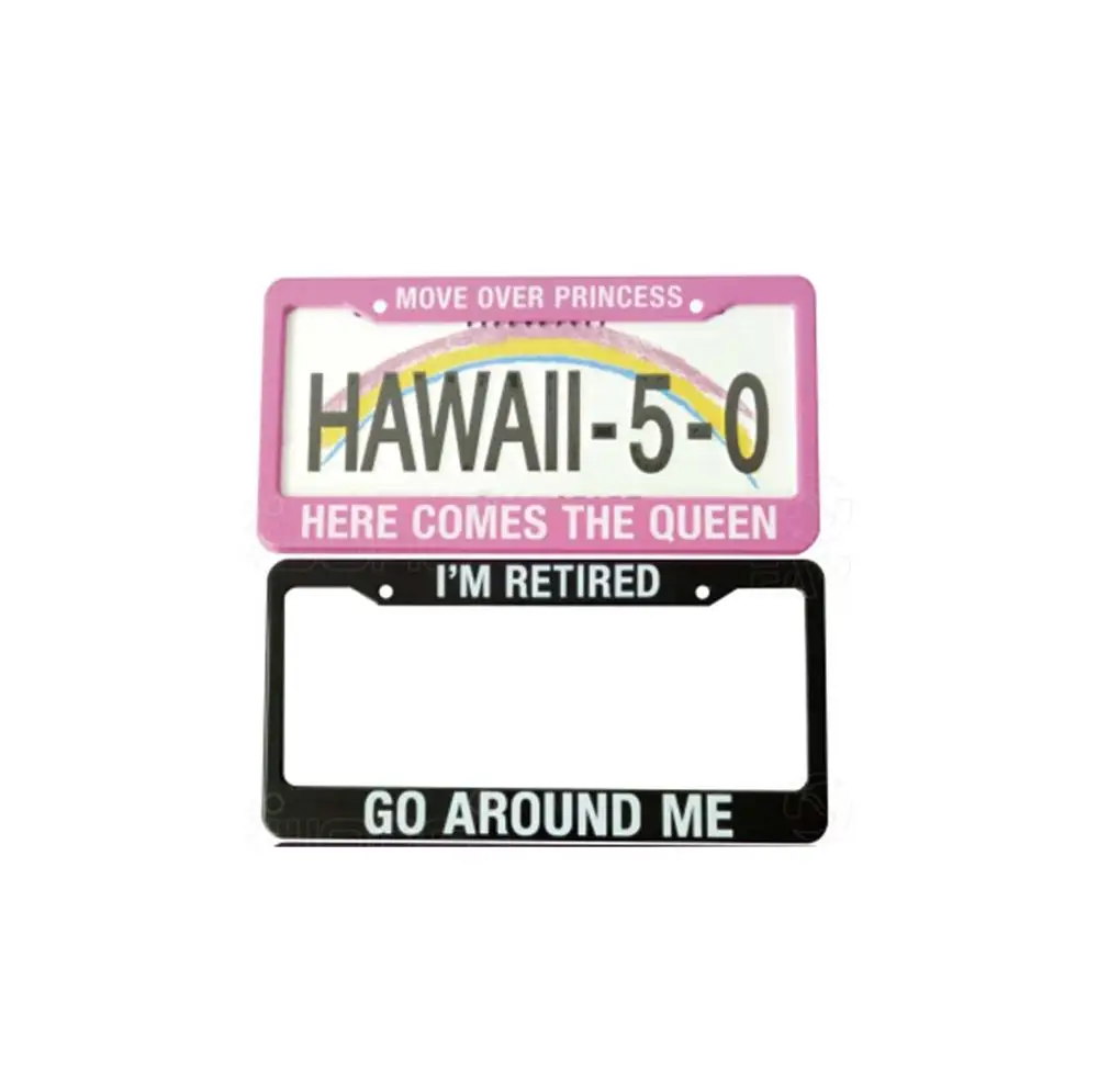 USA plastic license frame car number plate holder