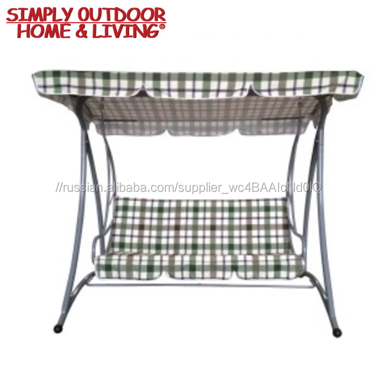 Открытый патио 3 место античный swing планер полиэстер кресло-качалка