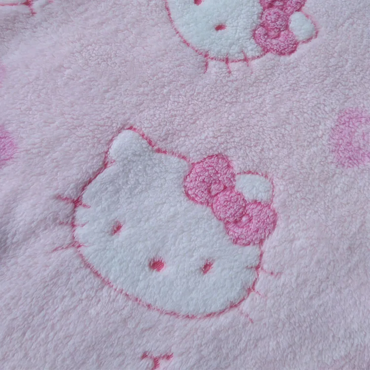 hello Kitty pattern style printed flannel fleece cute fabric for baby bedding