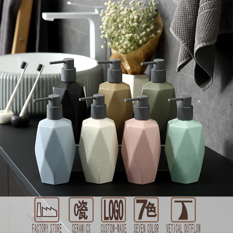 
Home / hotel ceramic soap machine shampoo / air conditioning emulsion pump bottle soap cleanser ceramic bottle 