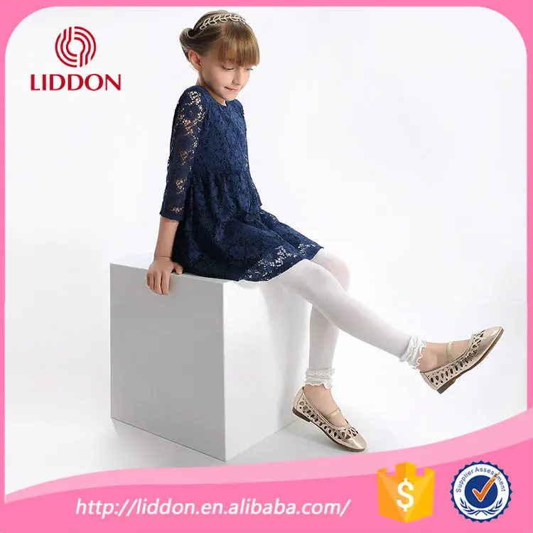 
hot sale children white dancing tights leggings with lace China hosiery factory supply 