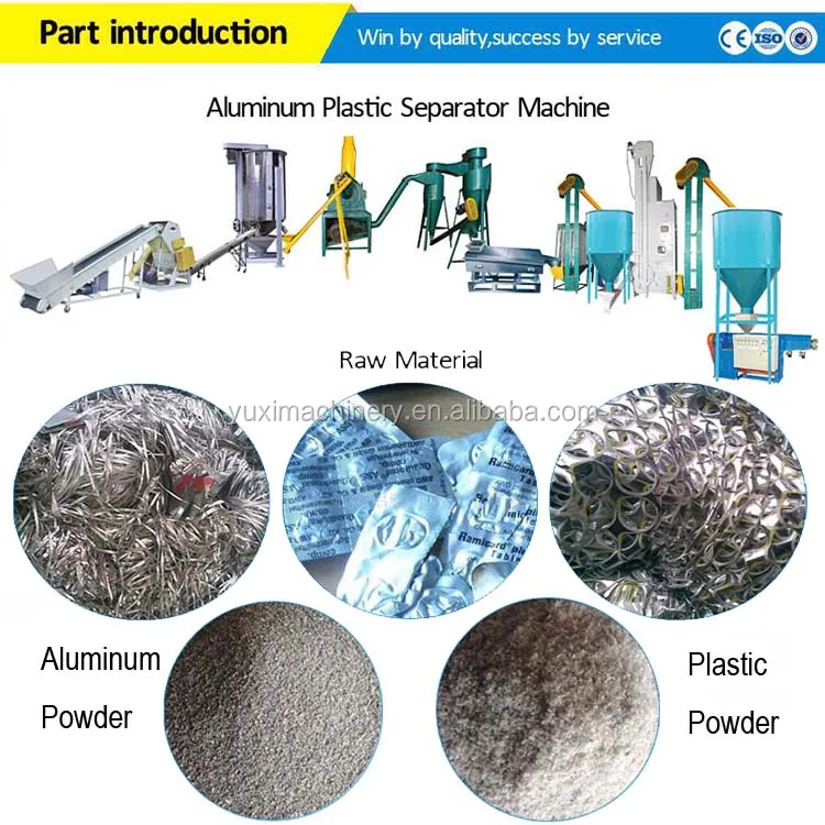 High separation medical blister aluminum plastic separator machinery | aluminum plastic recycling machine