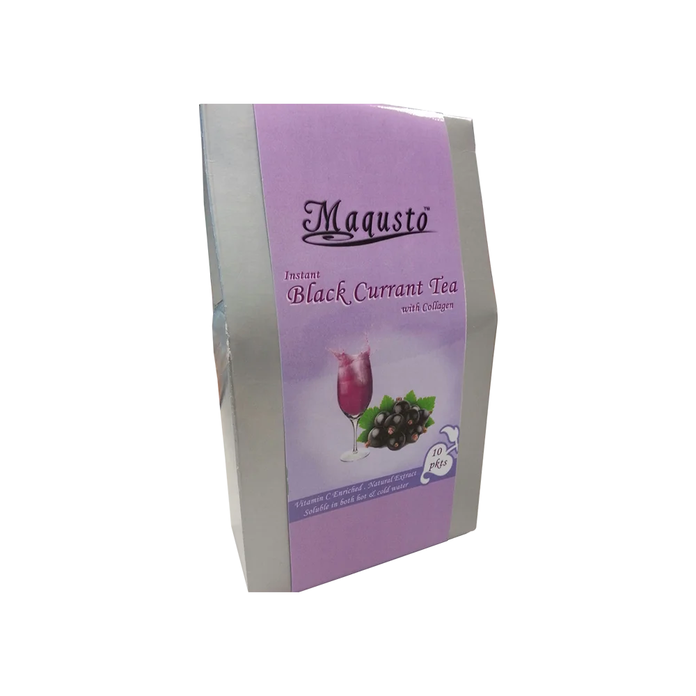 Top Selling Premium Instant Black Currant Fruit Tea with Collagen for Beauty Skin