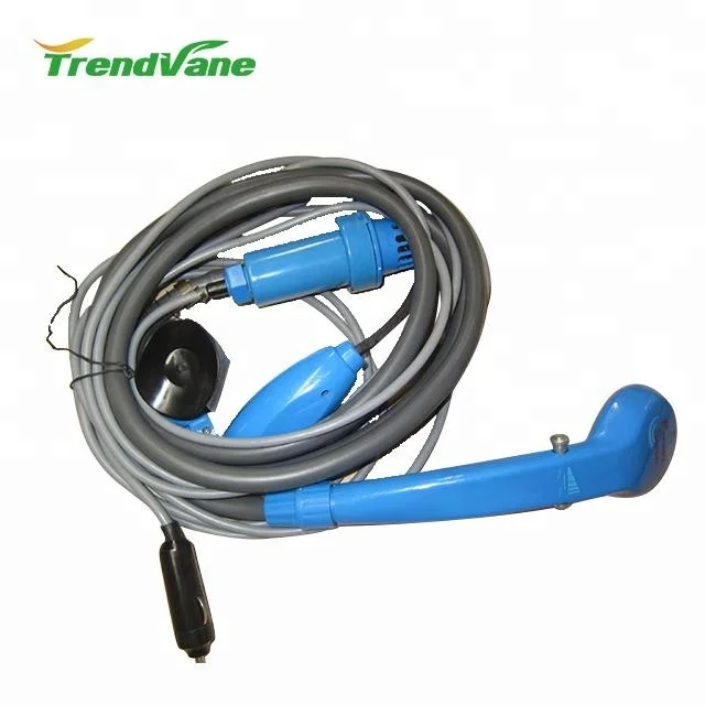 2018 amazon hot selling 12v camping shower with different colors available