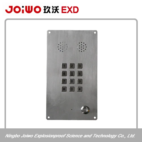 Hand free telephone tunnel emergency telephone with intercom