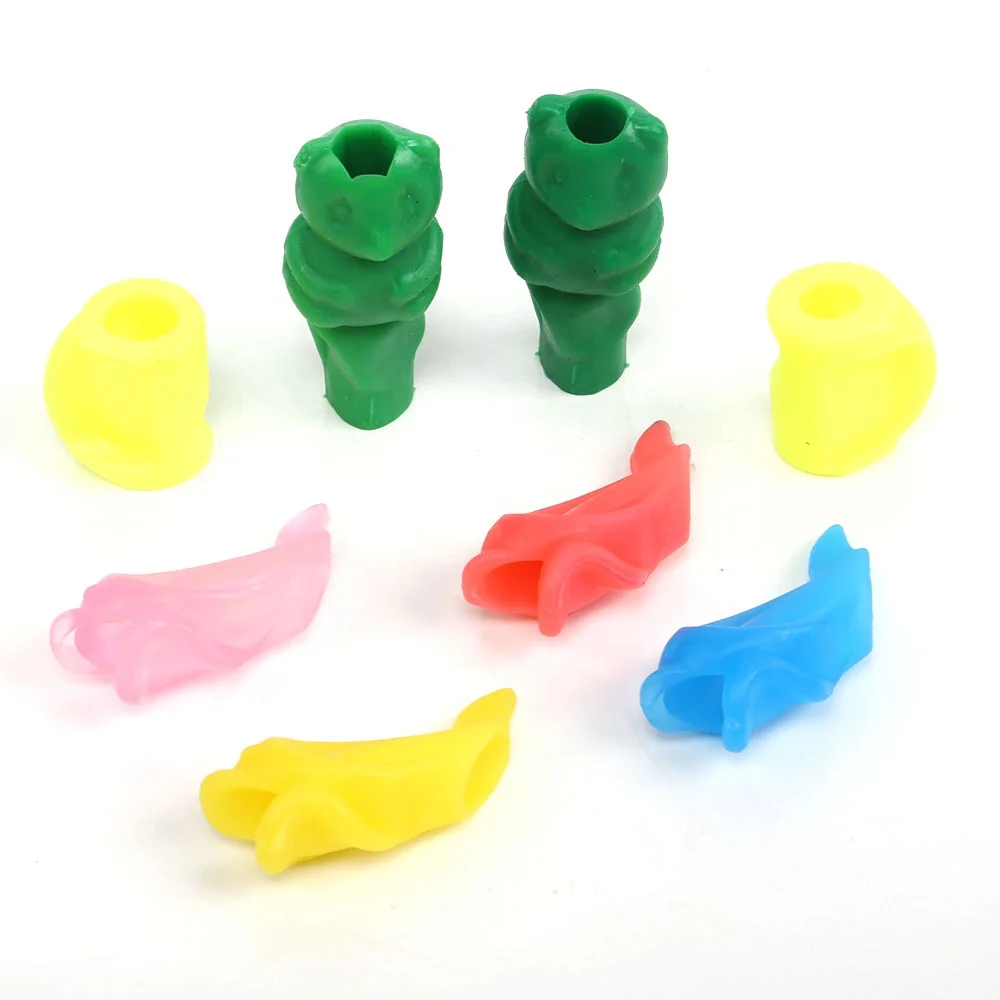 Customized Silicone Kids Pencil Pen Grips Holder Correcting Writing Posture Aid Tools