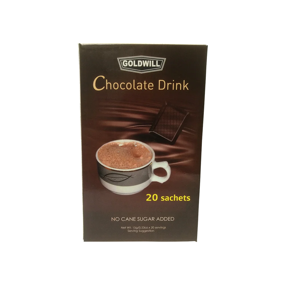 Goldwill No Cane Sugar Added Instant Chocolate Drink Brands