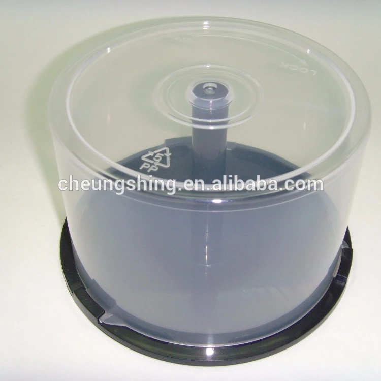 Wholesale blank cd printable with packing 10/50/100pcs plastic CD cake box