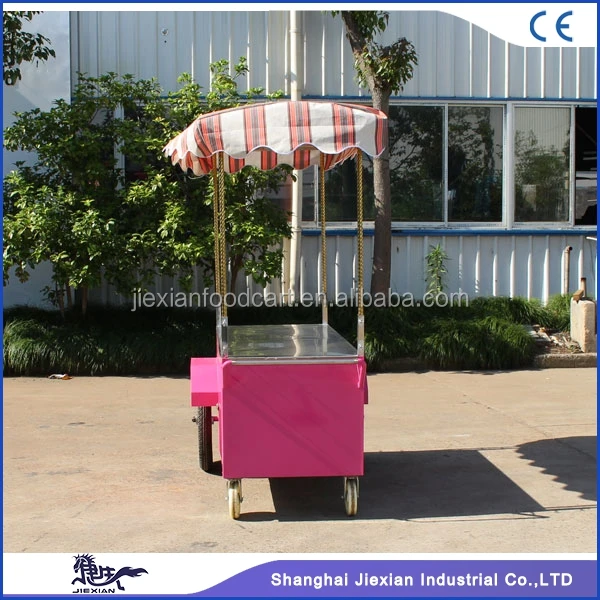 JX-IC160 Bicycle ice cream cart for sale / street vending ice cream cart price food cart