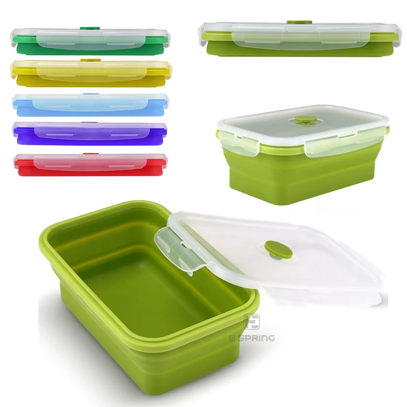 School Storage Kids Lunch Box Lunch Collapsible Food Folding Storage Boxes & Bins,storage Boxes & Bins Food Container Free