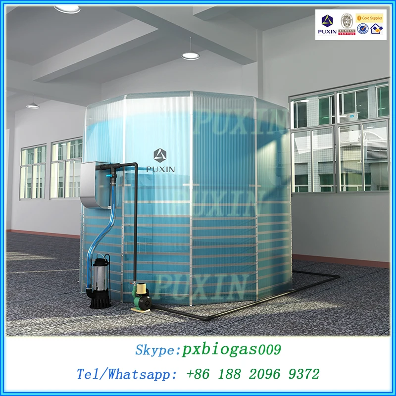 Собранный среднего масштаба системы биогаза для пищевых отходов