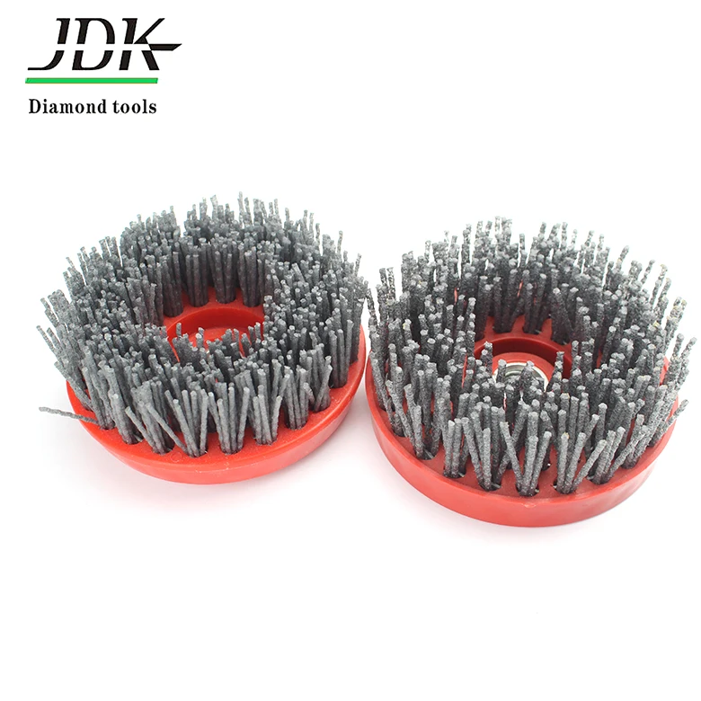 125mm round brush stone surface antique brush for marble granite connection tungsten carbide abrasive brush