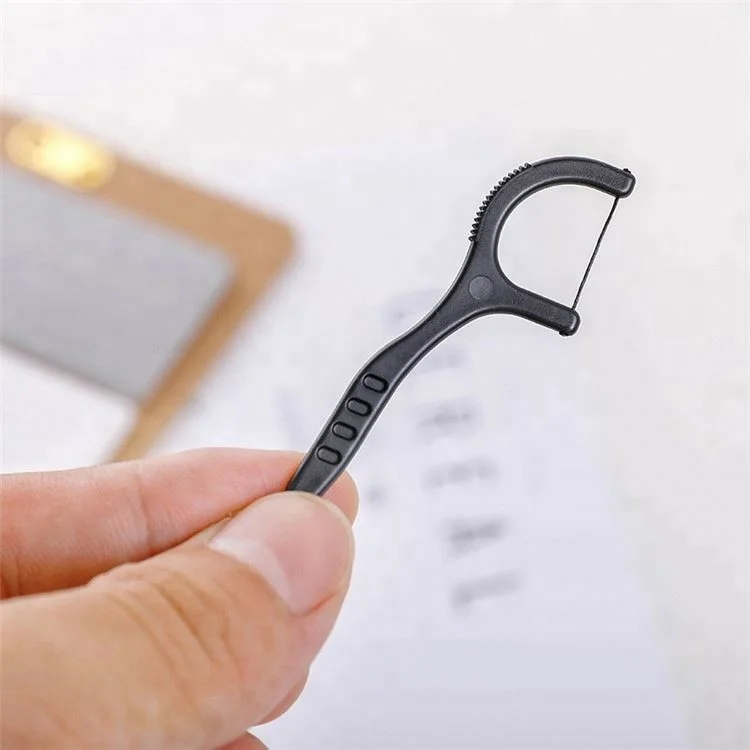 2019 профессиональная одноразовая Нетоксичная черная зубная нить