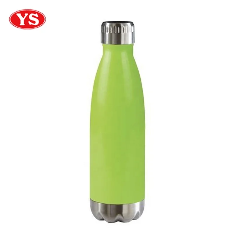 Custom Printed 17oz. Vacuum Cola Bottle with Matte Green