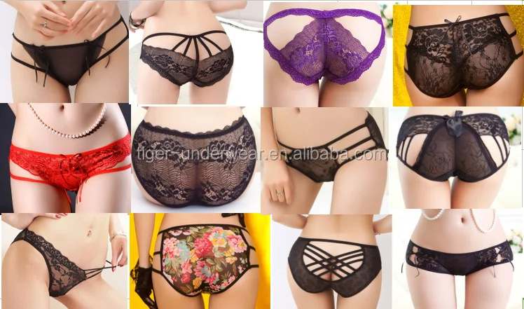 Hot Selling Cotton T-back Women Underwear With Lace