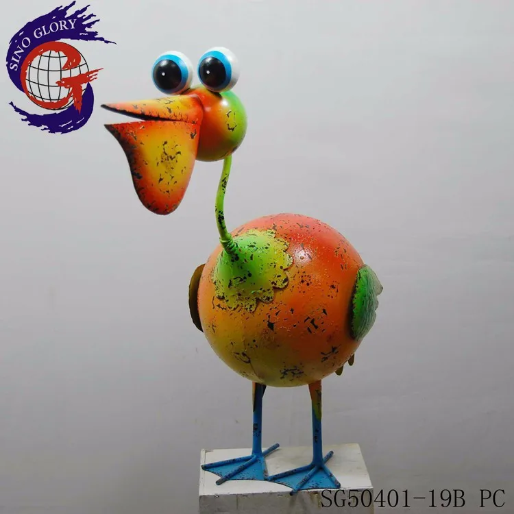 Wholesale Life Size Garden Ornaments Metal Pelicans