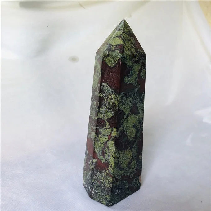 wholesale natural blood dragon stone  crystal quartz point obelisk Quartz Crystal Points