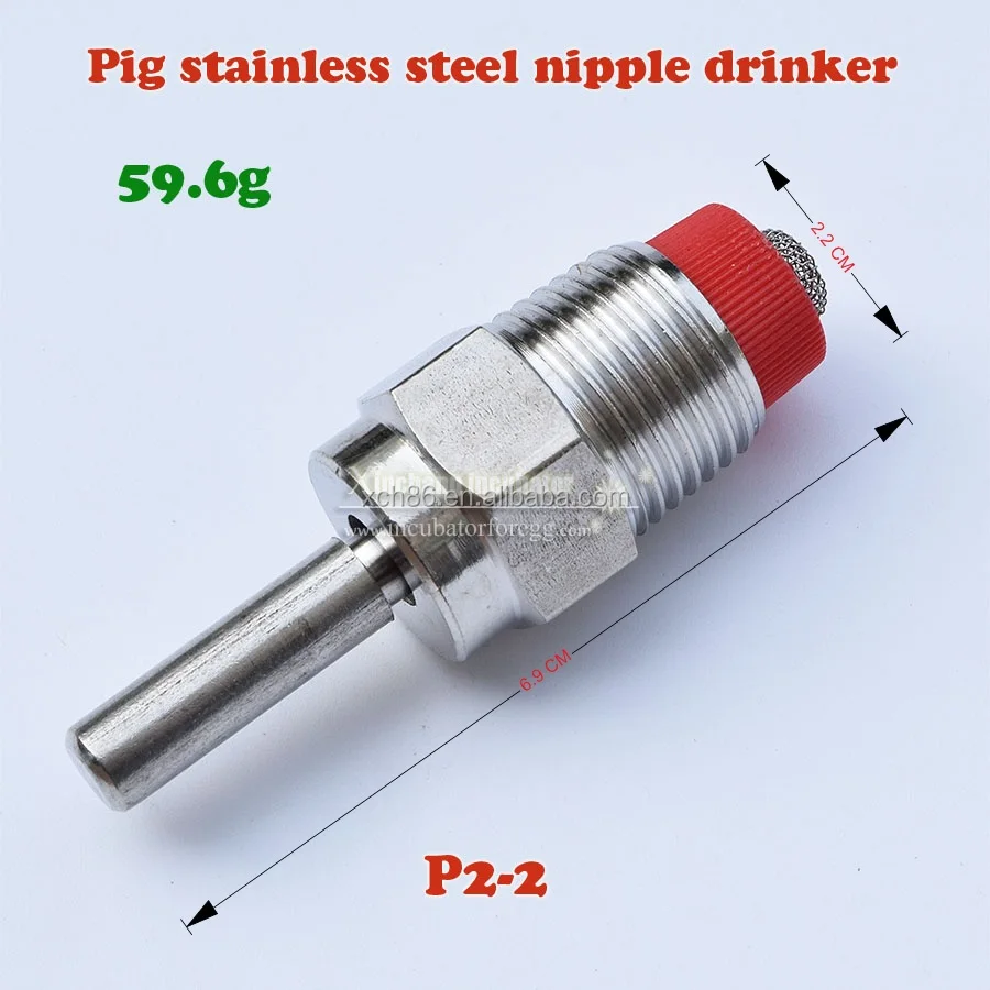 Stainless Steel Pig Nipple Drinker Raise Pig Equipment  For Pig Drinking