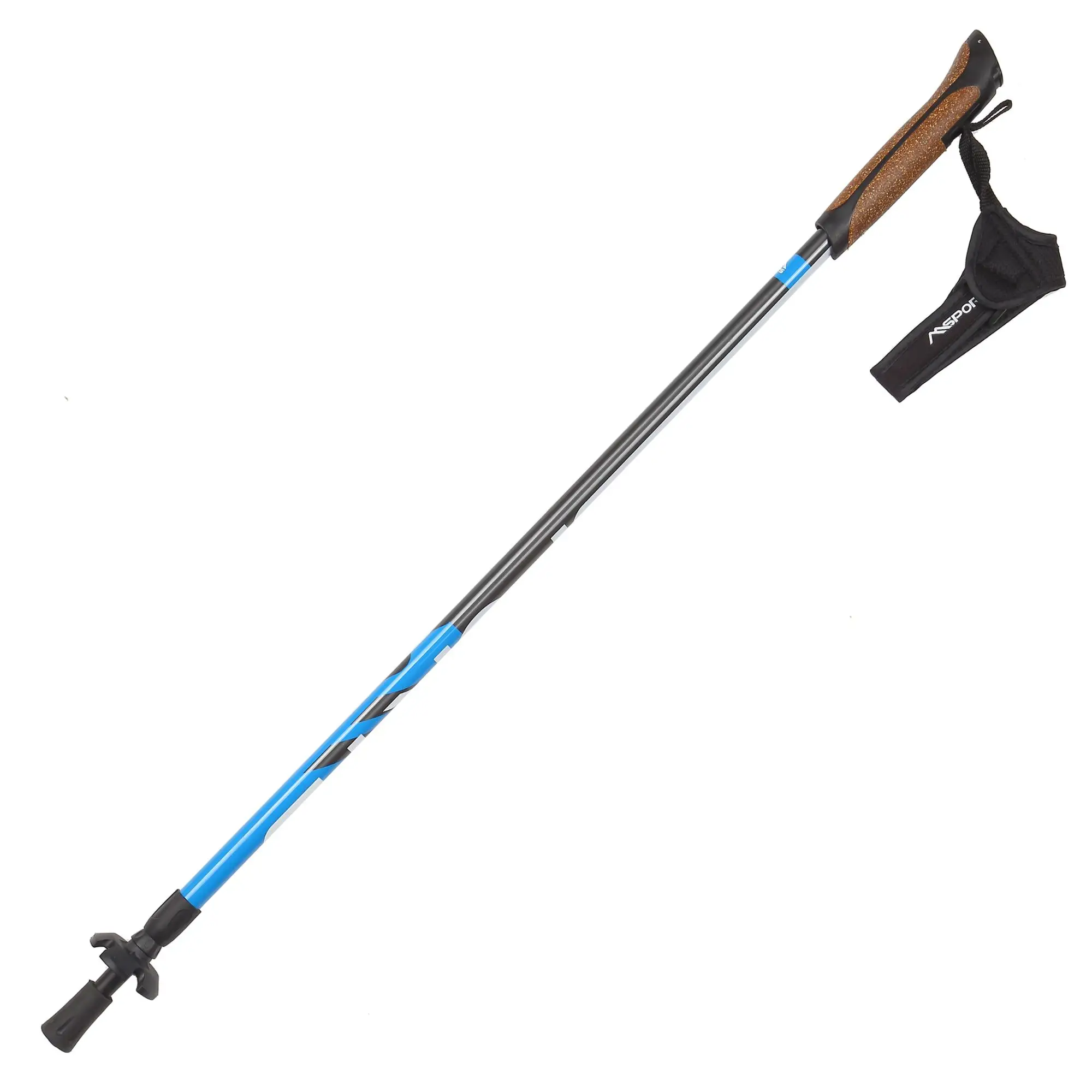 2 section ultralight retractable aluminum alloy Nordic hiking trekking walking stick pole