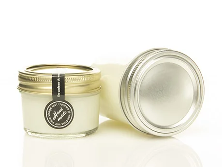 Wholesale custom design 4oz 8oz glass mason jar for honey with screw top lid, vacuum glass / jam jars with lids/ ice cream jar