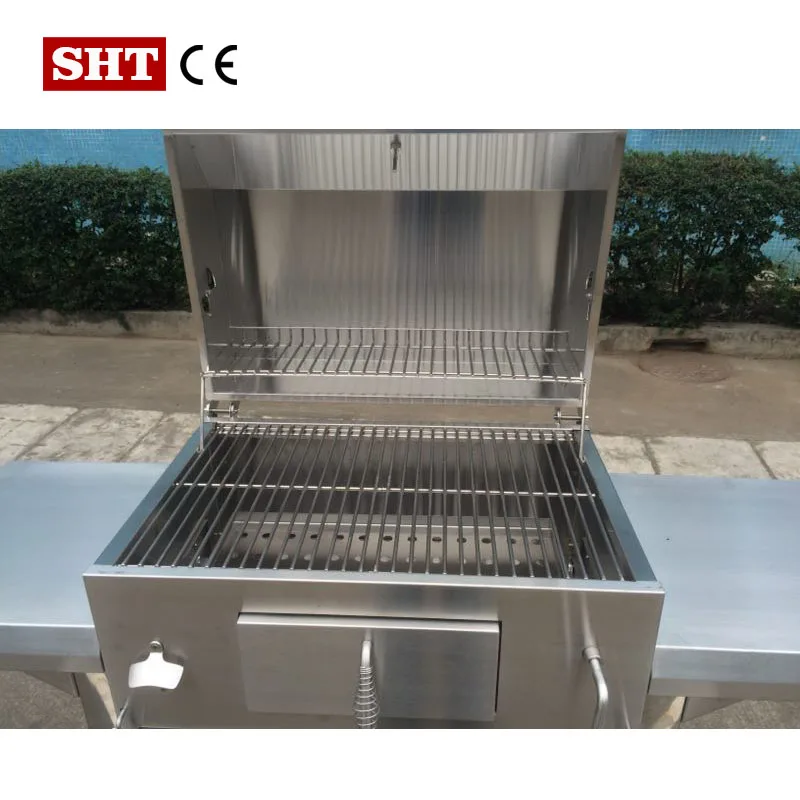 Outdoor Kitchen Barbecue Stainless Steel Grill Charcoal BBQ Grill for Garden