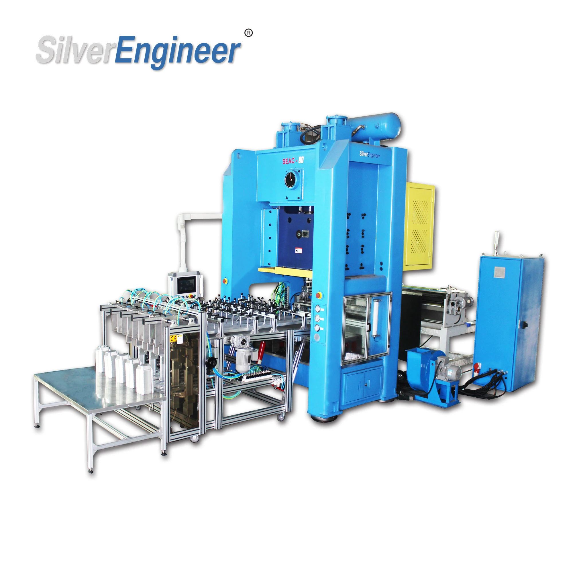 Automatic aluminum foil Containers plate making machine SEAC-80T With Low Price
