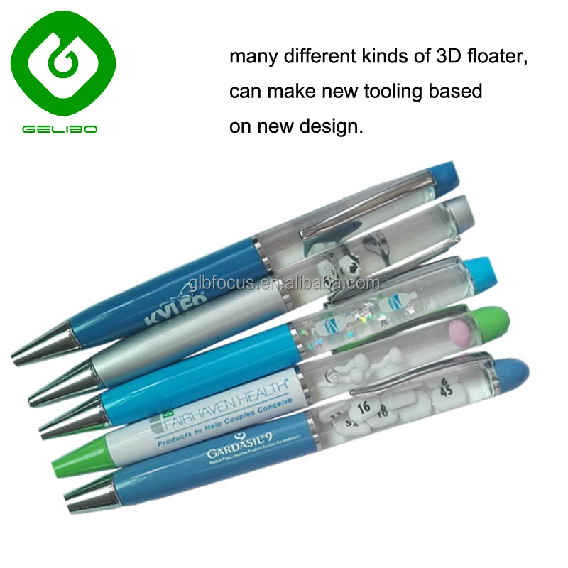 
Spem and Egg floater Liquid floating pen with popular design 3D floaters for fertility advertising 