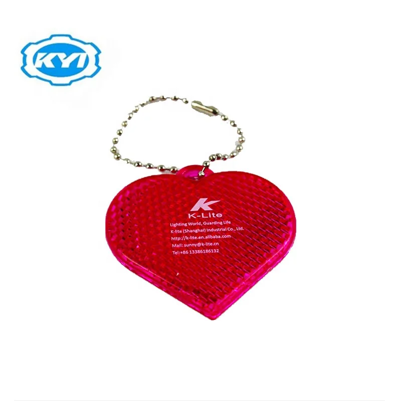 Heart Shaped Safety Pedestrian light Reflectors (KW106)
