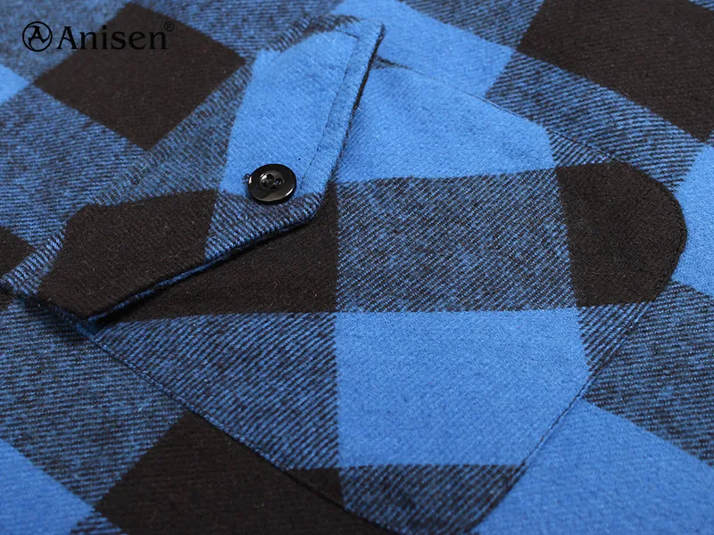 100% cotton OEM custom fleece hoodie men streetwear quilted lining plaid flannel winter workwear jacket