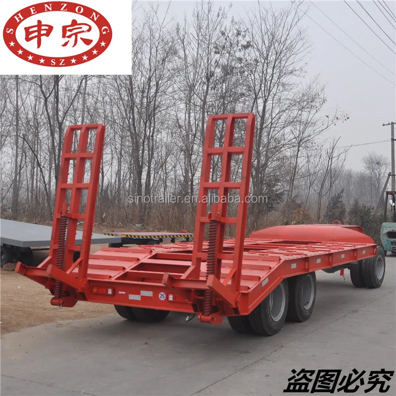 farm tractor transporter flatbed excavator trailer for sale