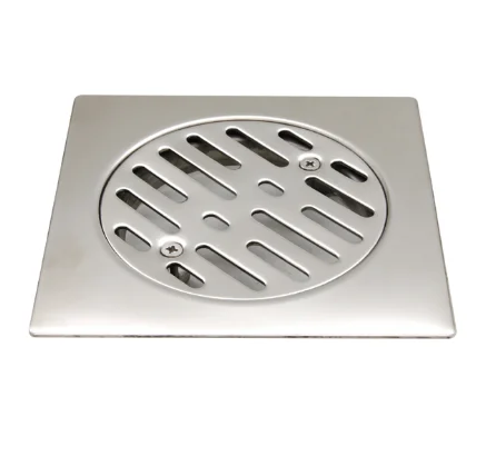 China manufacturer bathroom accessory stainless steel square bathroom concrete floor drain
