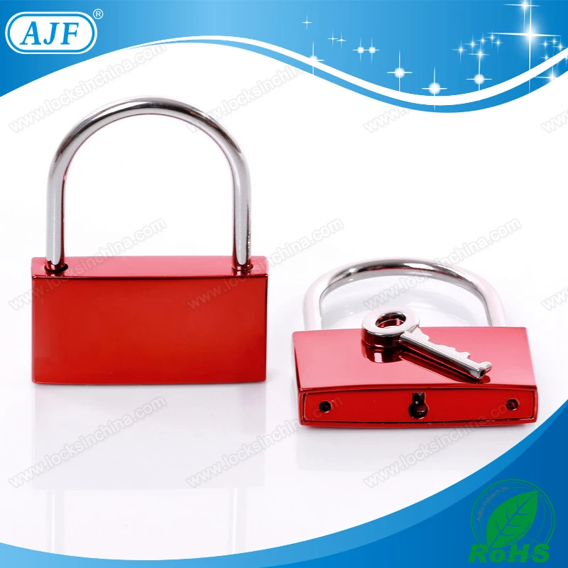 2017 новый стиль красивый блестящий красный квадрат любовь замок с ключом