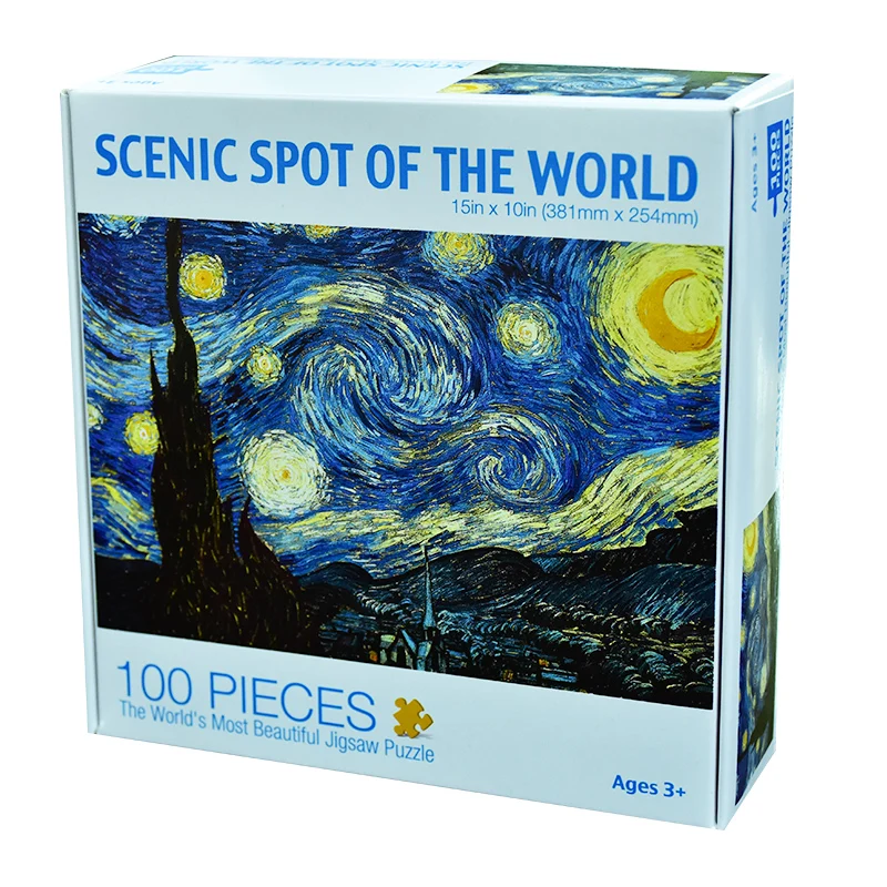 
Wholesale custom Paper 100pcs kids educational puzzle from direct factory 