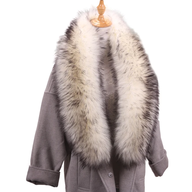 
Factory Direct Supply Long Style Detachable Fox Fur Shawl Collar 