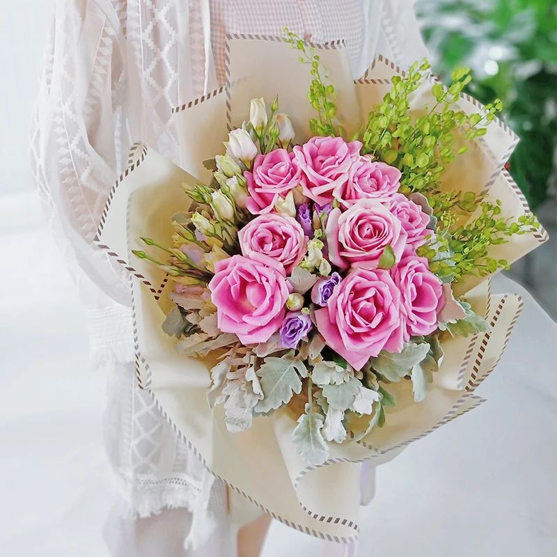 
Custom Wrapping Tissue Paper Wholesale Bouquet Wrapping Paper Striped 