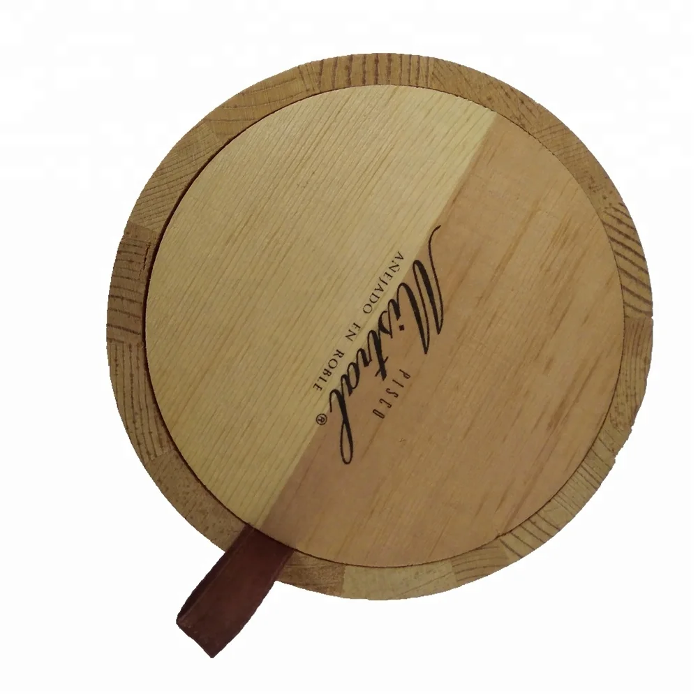 on sale eco-friendly movable lid wood tea box mini coffee bean barrel