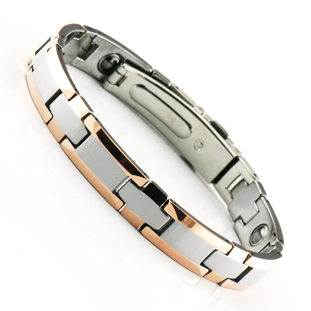 
Energinox Health Care Couple Bracelet 99.999 Germanium Tourmaline FIR Ion Magnetic Energy Tungsten Germanium Bracelet 
