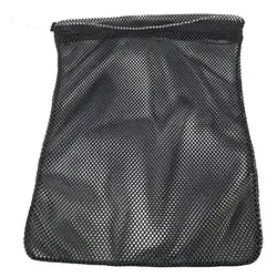 Customized Nylon Net Mesh Pouch Bag Golf Tennis Balls Carrying Holder Storage Bag with Spring Buckle Ditty Bag