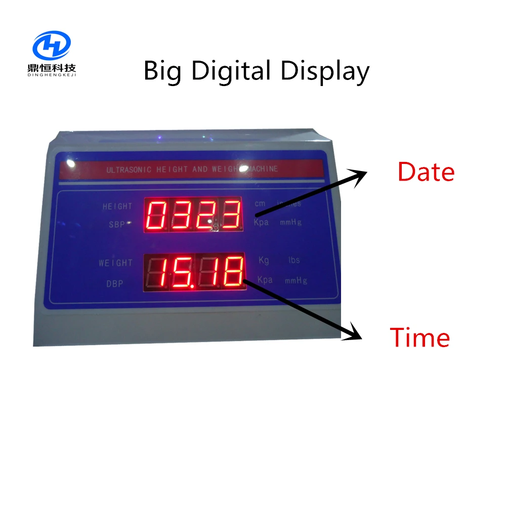 DHM-15B Coin operated height weight scale with blood pressure and BMI calculate