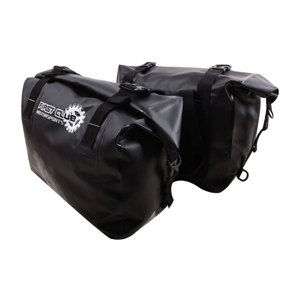 Custom heavy duty PVC tarpaulin durable roll top waterproof dry motorcycle bag