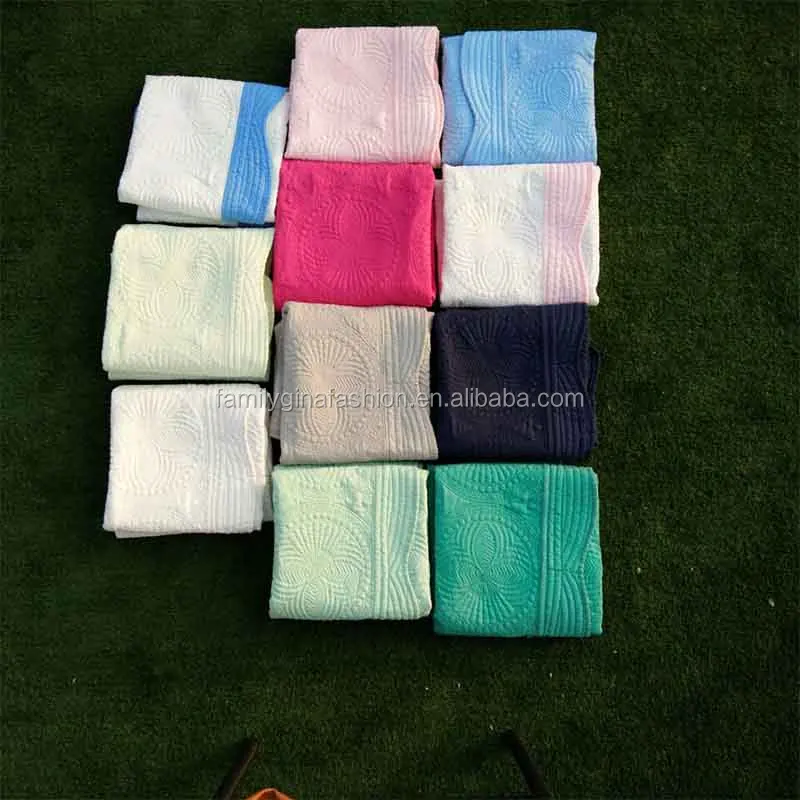 Winter Baby Muslin Fabric Blanket Monogram Sublimation Scallop Soft Cotton Baby Quilt