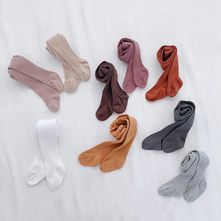 Прямая продажа с фабрики, Однотонные эластичные брюки, детские брюки, непрозрачные колготки.