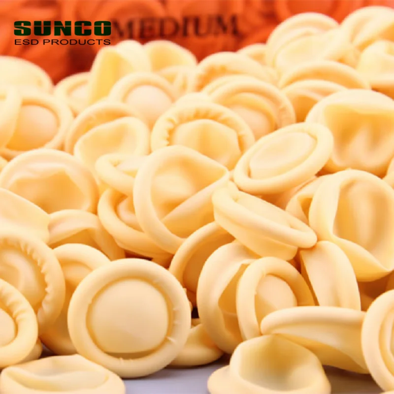 Factory Price Yellow Latex ESD Finger Cots