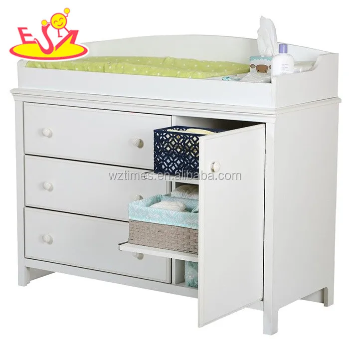 
2018 Wholesale cheap multifunction wooden changing table for baby W08C114 