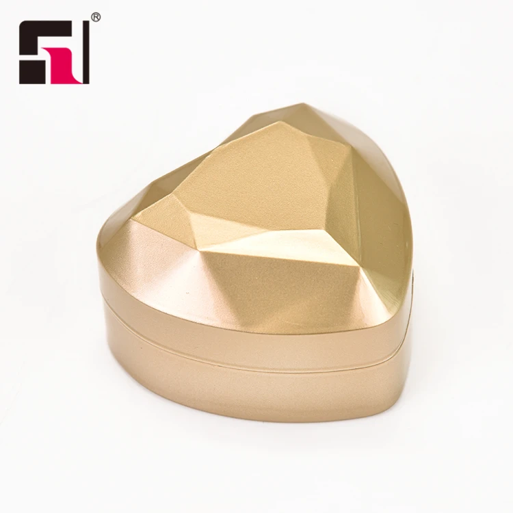 Custom heart shaped ring packaging box, fashion led light jewelry box