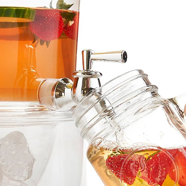 
Clear Jar Beverage Dispenser Spigot 