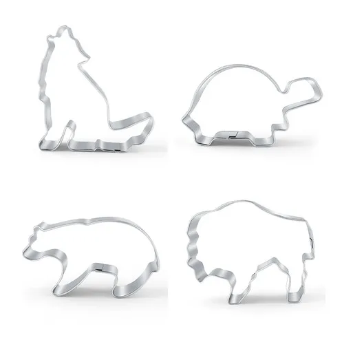 
custom stainless steel easter cookie cutter set 