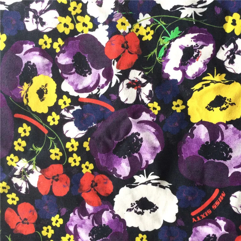 High quality digital print types of linen fabric made in china factory