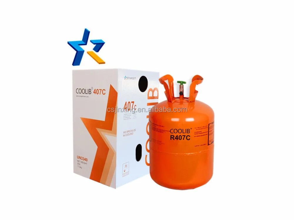 Green refrigerant gas R407C, mixed refrigerant for air conditioning New environmental protection refrigerant