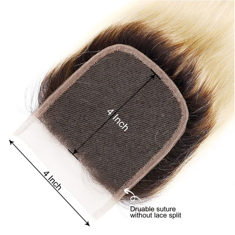 
Fashida Xuchang Henan Hair Factory 1b 613 straight ombre dark root brazilian remy hair weave 3 bundles with 4x4 lace closure 